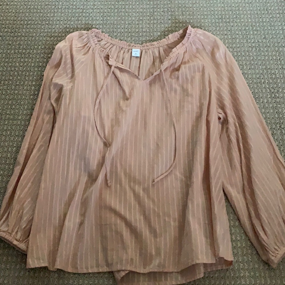 Old Navy Peach Peasant Top